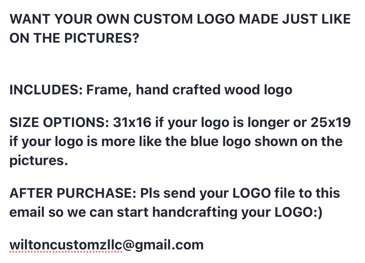 YOUR LOGO-Epoxy finish